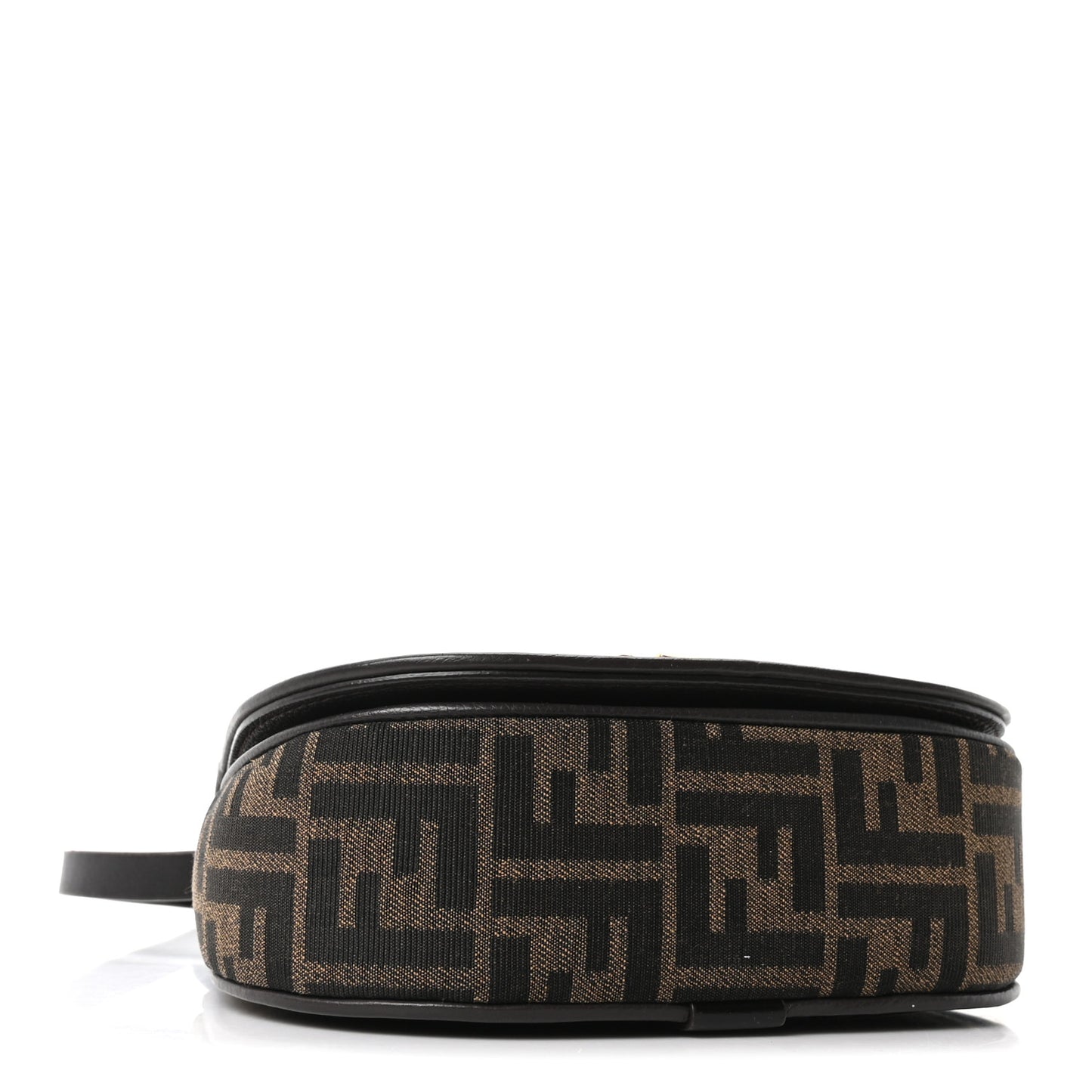 Fabric Jacquard Vitello Cher Cuoio FF 1974 Small Fendi C'mon Tobacco Moro Ebano