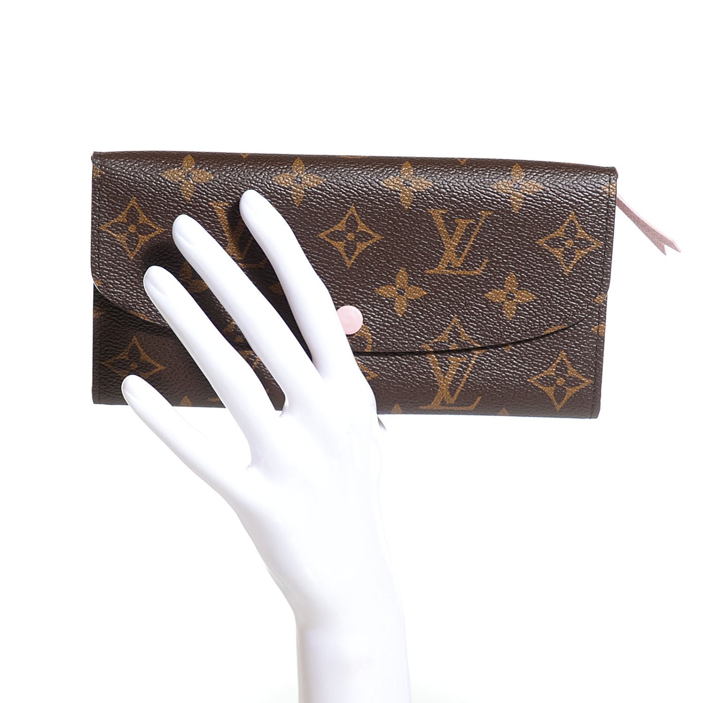 Monogram Emilie Wallet Rose Ballerine