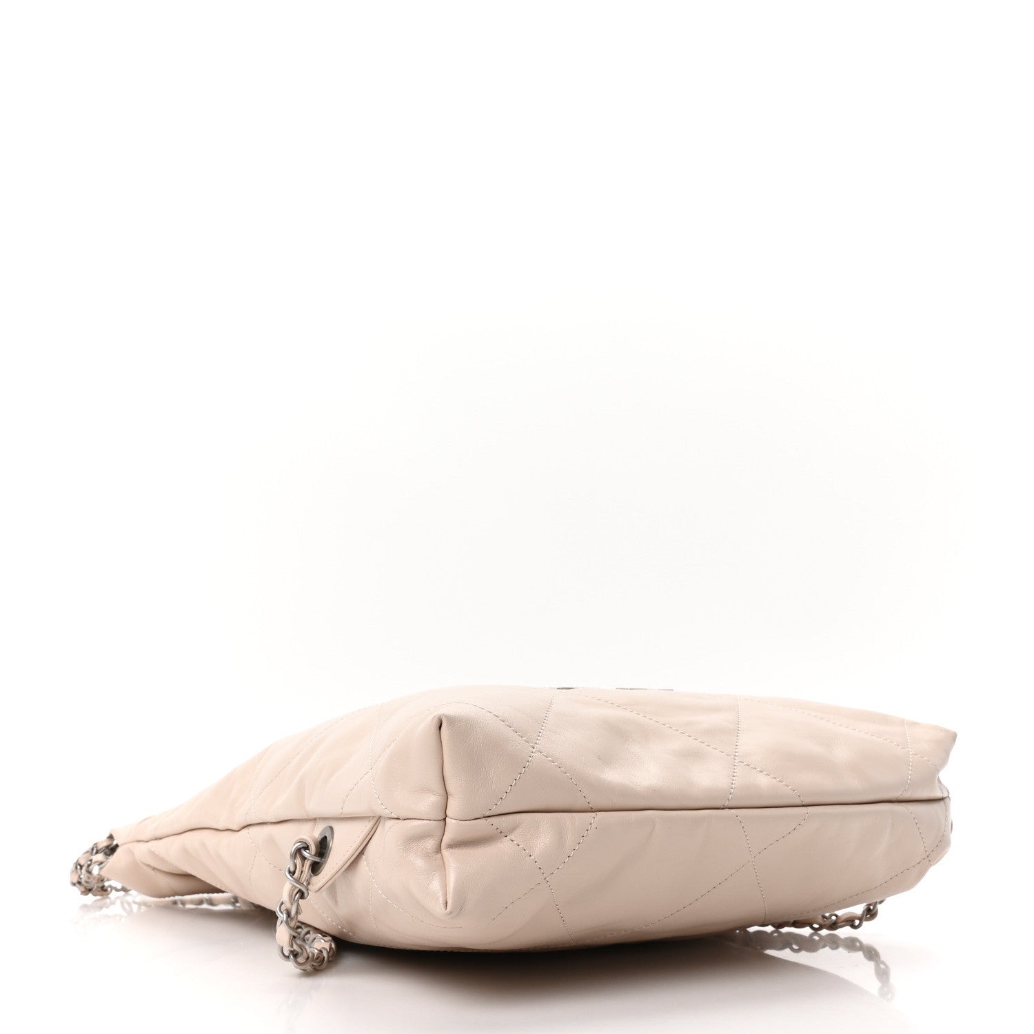 Chanel Shiny Calfskin Quilted Chanel 22 Backpack Beige 4 of 10