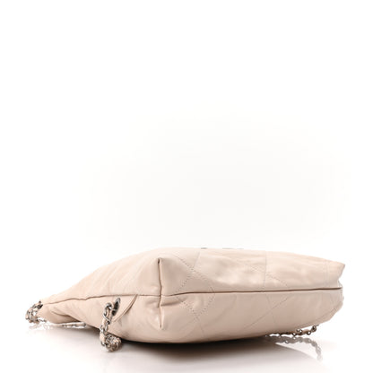 Chanel Shiny Calfskin Quilted Chanel 22 Backpack Beige 4 of 10