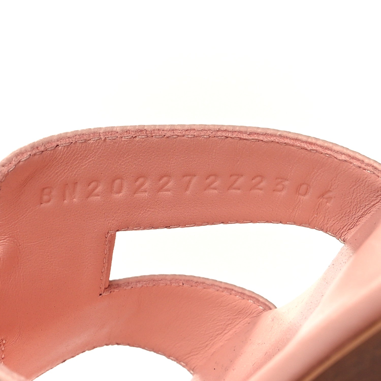 Hermes Epsom Oran Sandals 38 Rose Pale 6 of 9