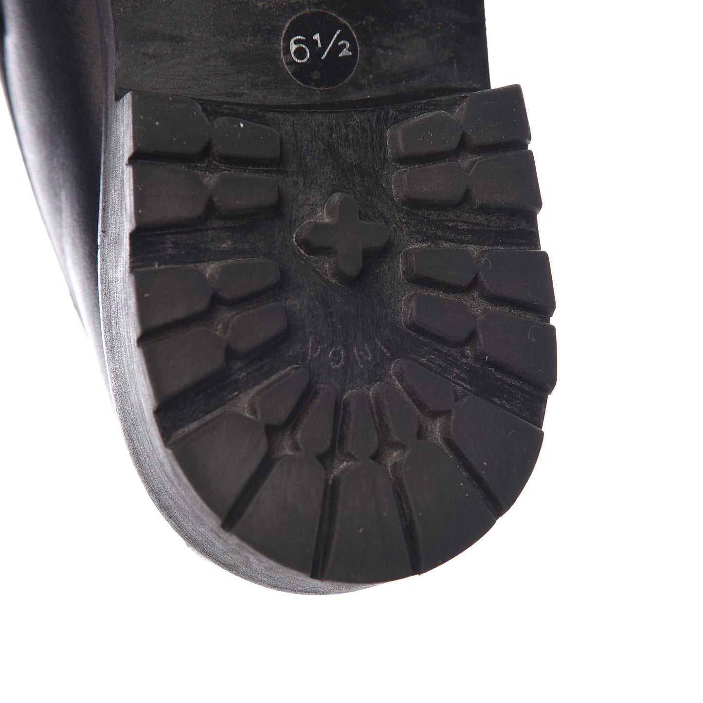 Laredo Calf Horsebit Lug Sole Loafers 6.5 Black