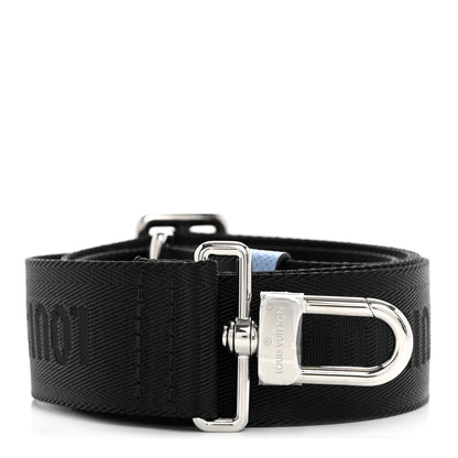 Louis Vuitton Nylon Gaston Strap Black Sky Blue 1 of 3