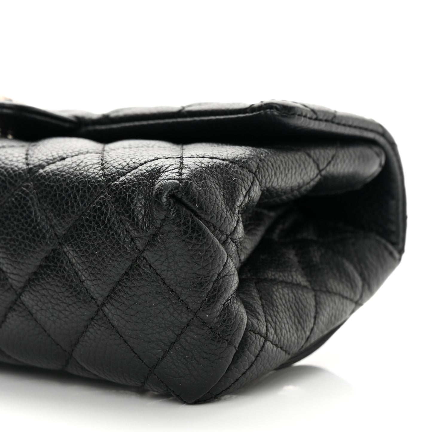 Grained Calfskin Quilted 2.55 Reissue Flap Belt Bag Clutch Black