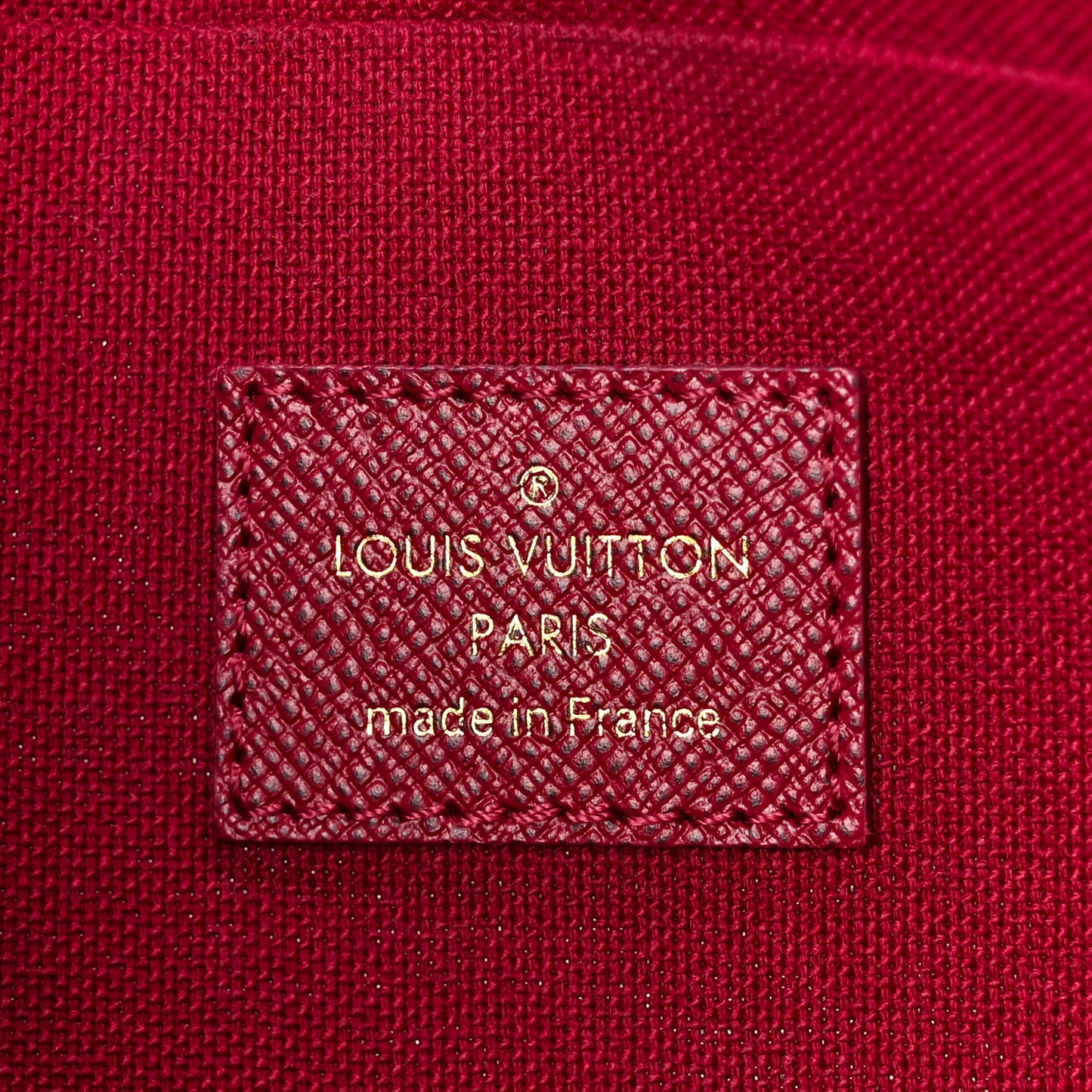 Monogram Pochette Felicie Chain Wallet Fuchsia