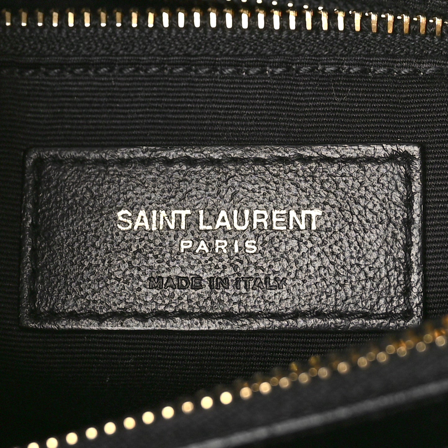 Calfskin Y Quilted Monogram Medium Loulou Chain Satchel Black