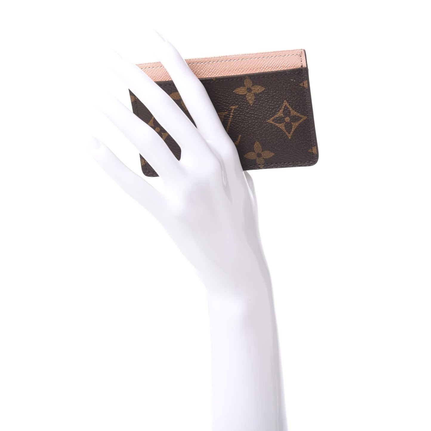 Monogram Card Holder Rose Nacre