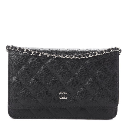 Chanel Caviar Quilted Wallet On Chain WOC Black 1 of 9