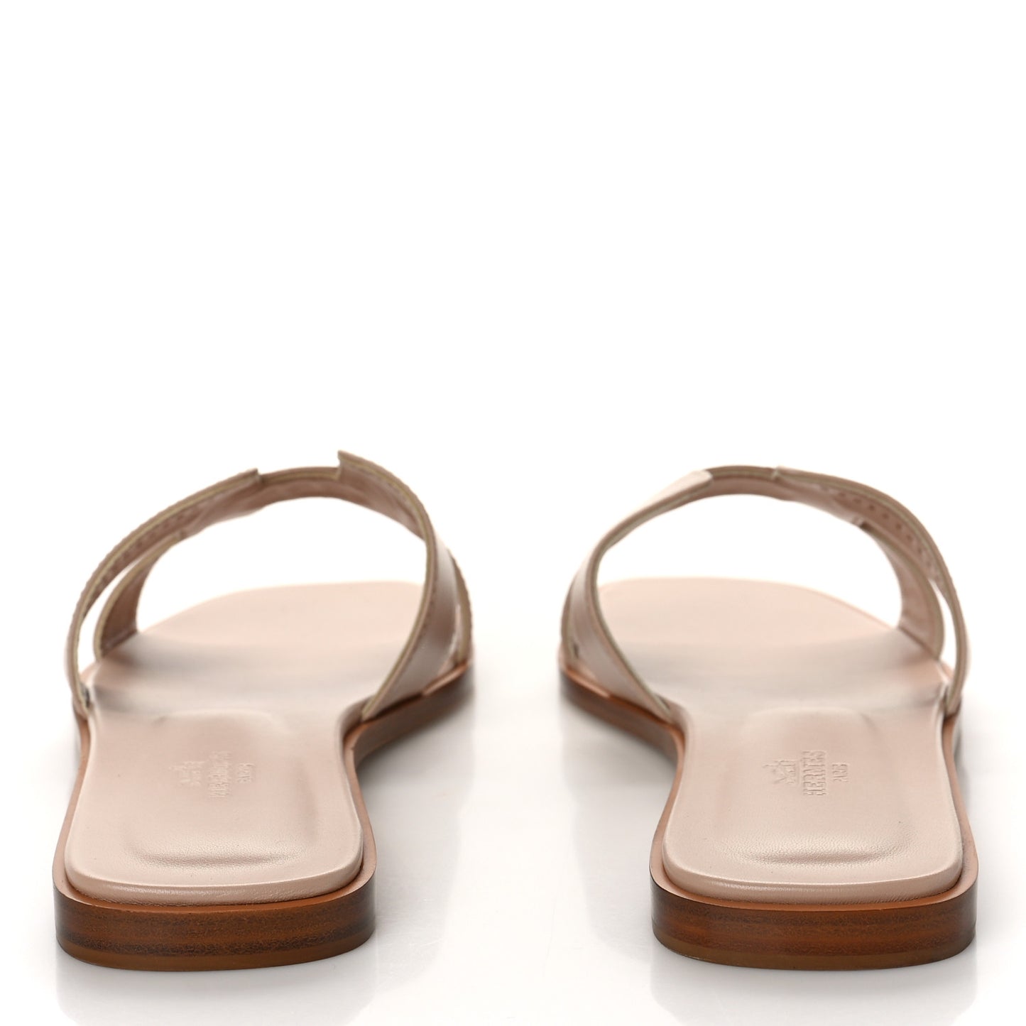 Box Calfskin Oran Sandals 39 Bois De Santal
