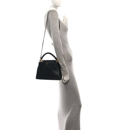 Louis Vuitton Taurillon Capucines BB Black 3 of 9