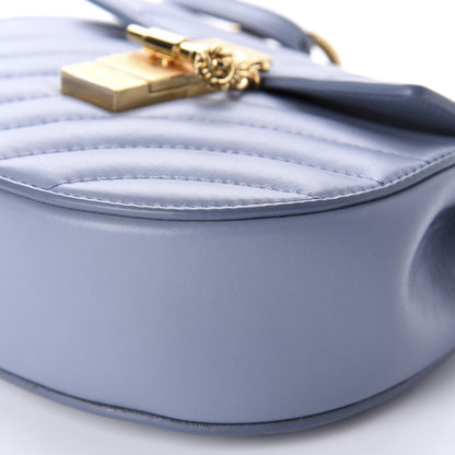 Chloe Calfskin Quilted Mini Drew Bijou Shoulder Bag Washed Blue 7 of 11