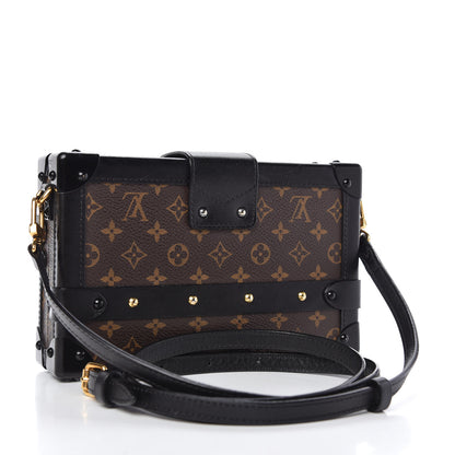 Louis Vuitton Monogram Petite Malle Black 3 of 9