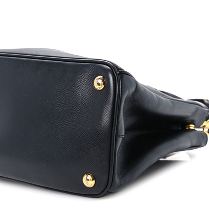Prada Saffiano Small Galleria Double Zip Tote Black 11 of 12