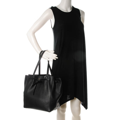 Celine Soft Grained Calfskin Small Belt Cabas Phantom Black 2 of 9