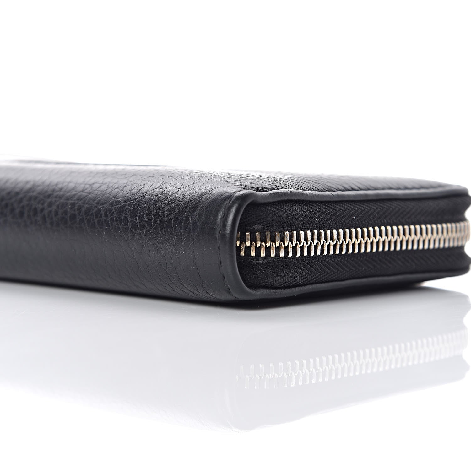 Gucci Calfskin Soho Zip Around Wallet Black 6 of 10