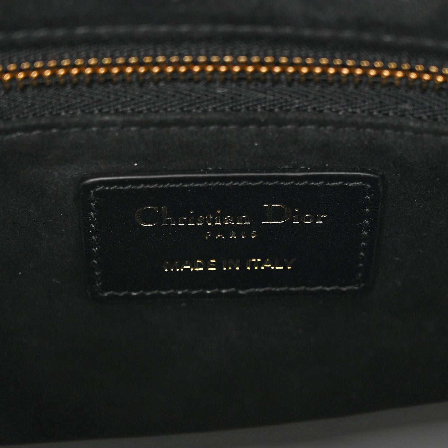 Lambskin Cannage Medium Lady Dior Black