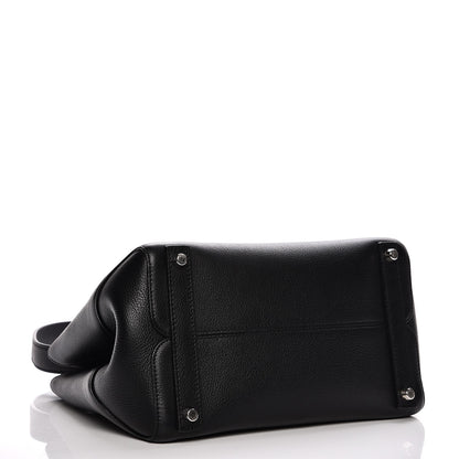 Christian Dior Supple Grained Calfskin Medium Open Bar Tote Black 5 of 8