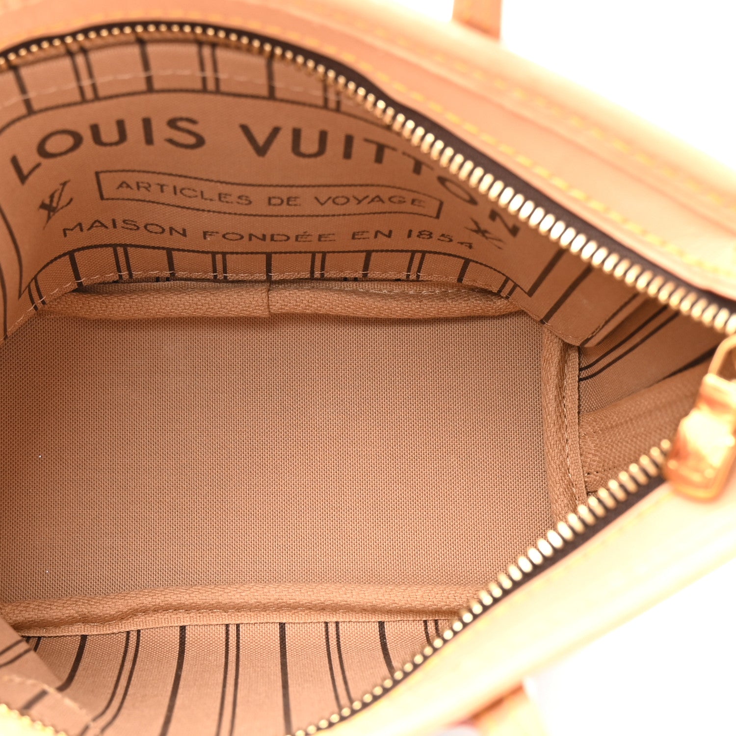Louis Vuitton Monogram Neverfull BB Beige 4 of 9