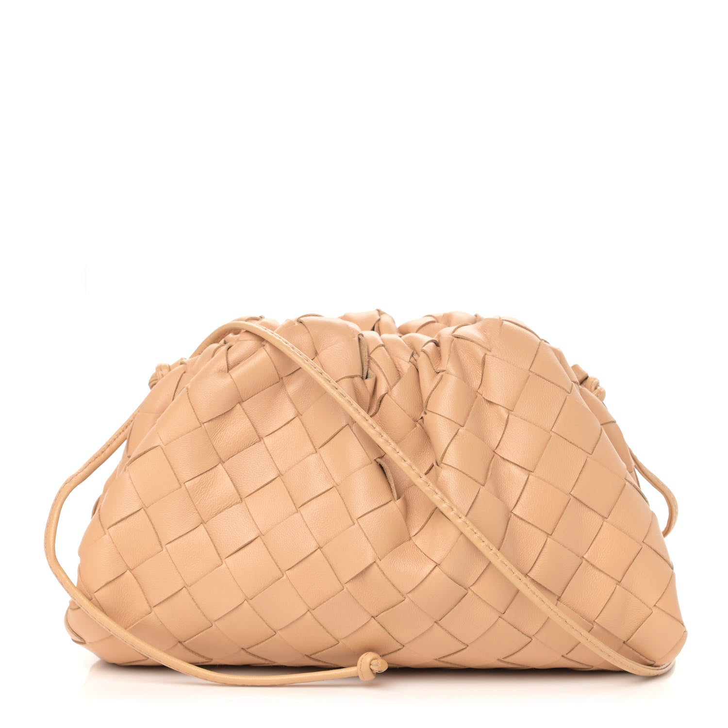Bottega Veneta Nappa Intrecciato The Mini Pouch Almond 1 of 12