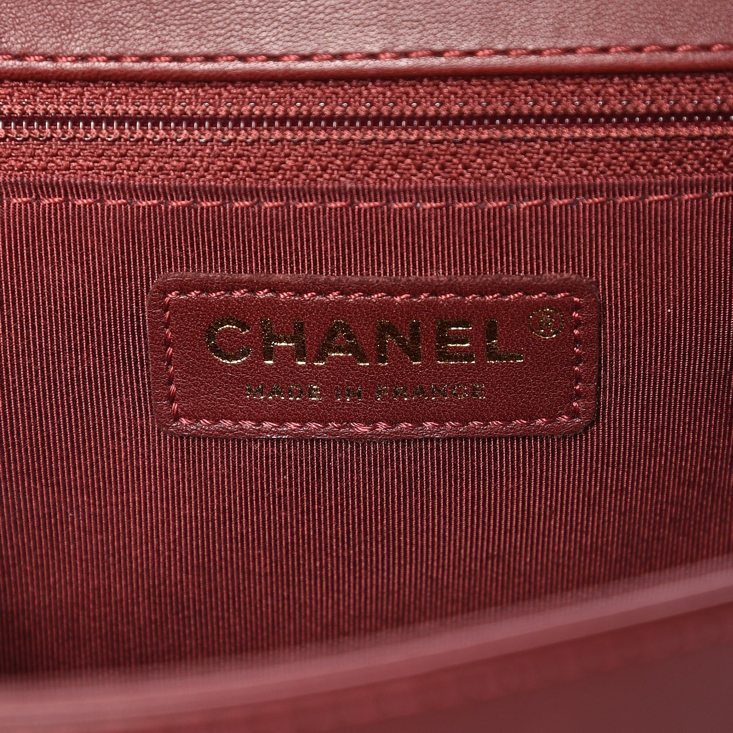 Chanel Lambskin Quilted New Medium Boy Flap Dark Red 6 of 13