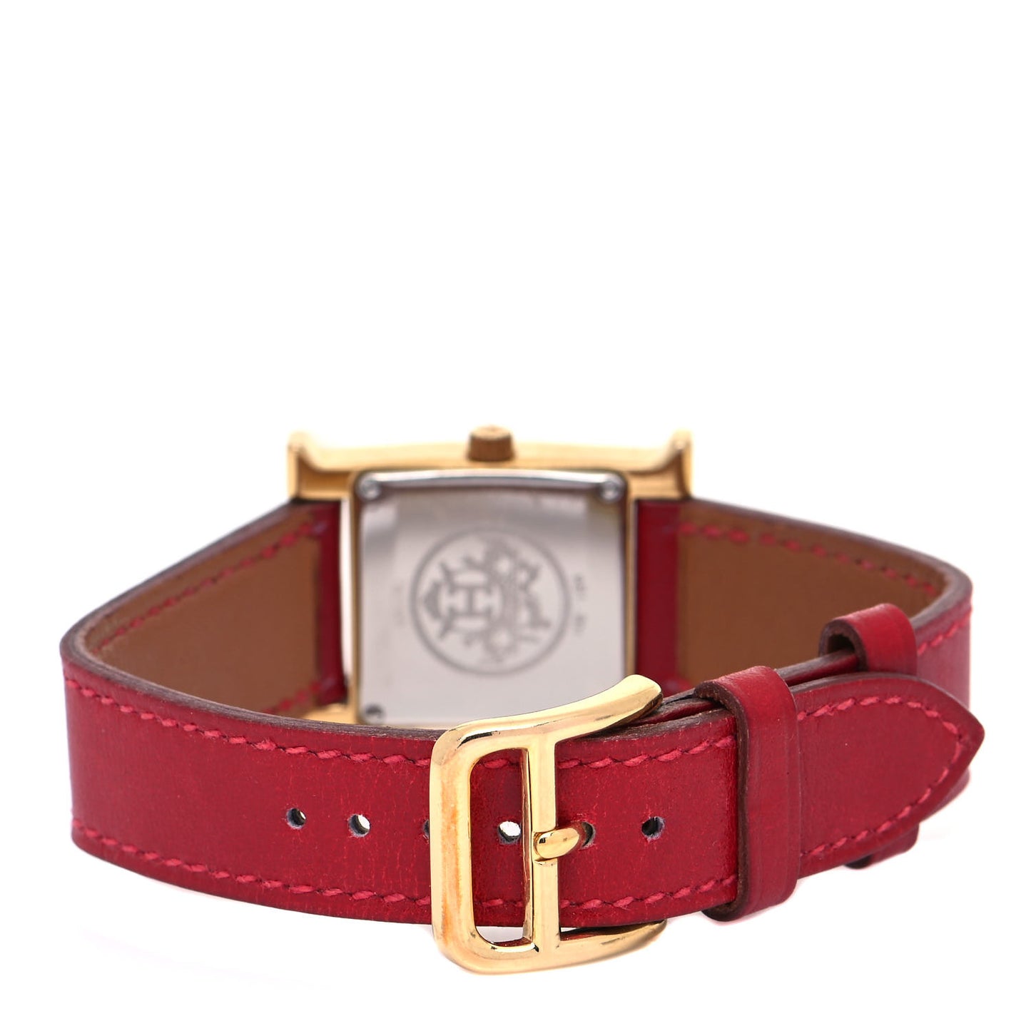 Stainless Steel Epsom 21mm Heure H Hour Quartz Watch Rouge