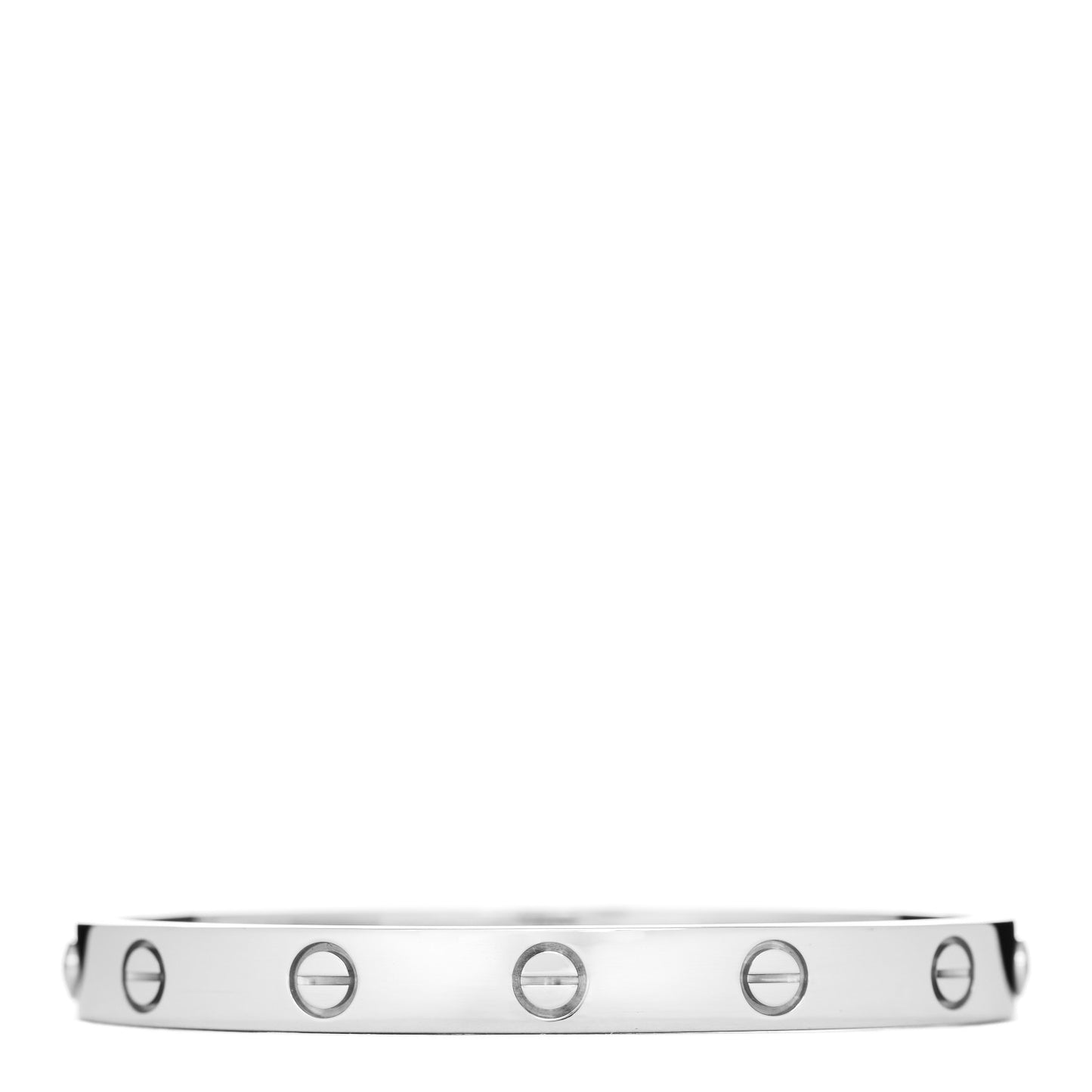 18K White Gold LOVE Bracelet 16