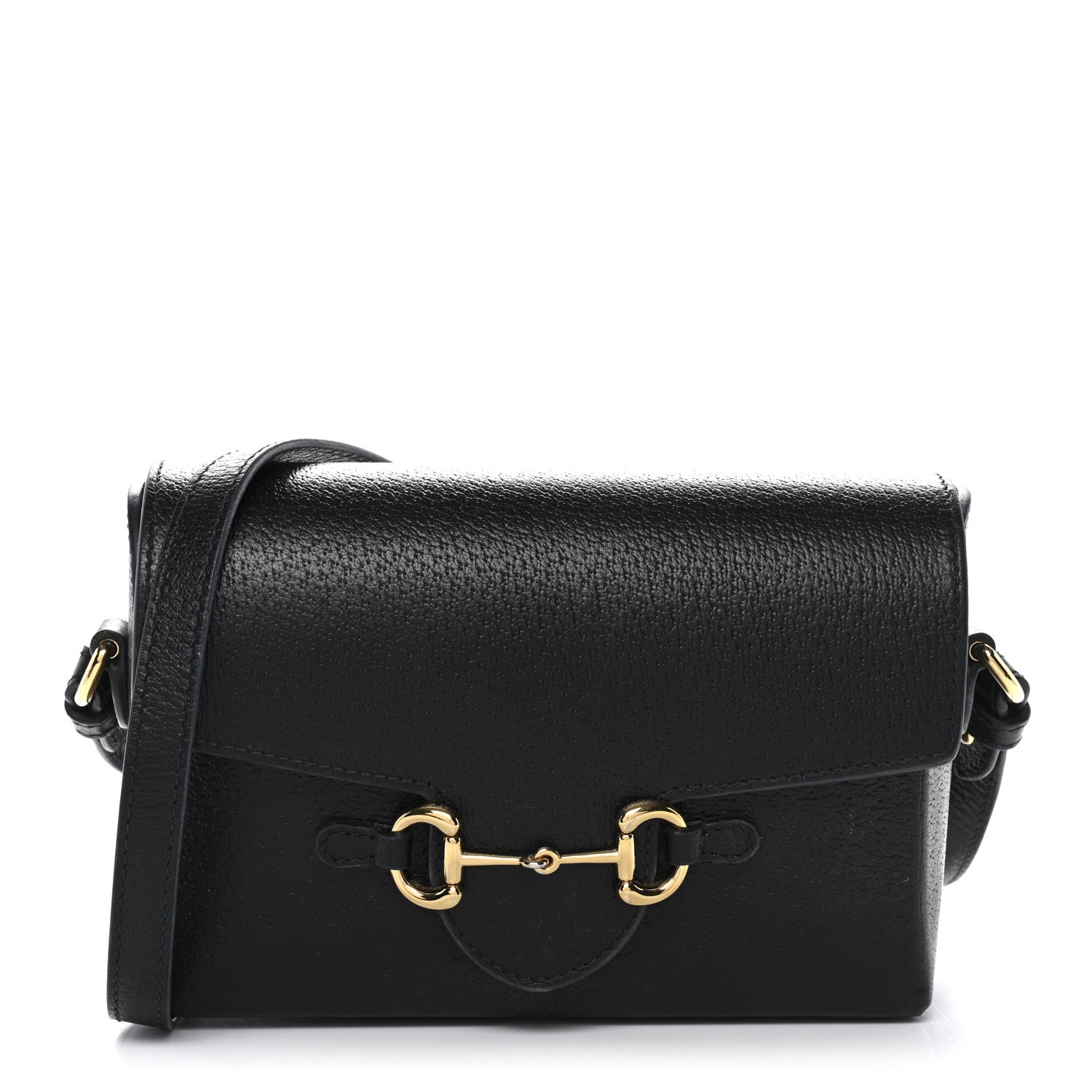 Gucci Calfskin Horsebit 1955 Shoulder Bag Black 1 of 11