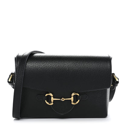 Gucci Calfskin Horsebit 1955 Shoulder Bag Black 1 of 11