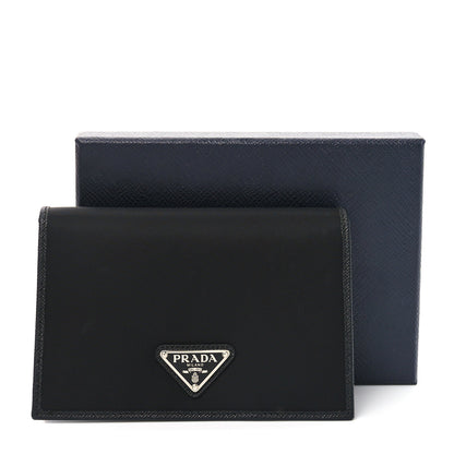 Prada Re-Nylon Saffiano Passport Holder Black 7 of 7