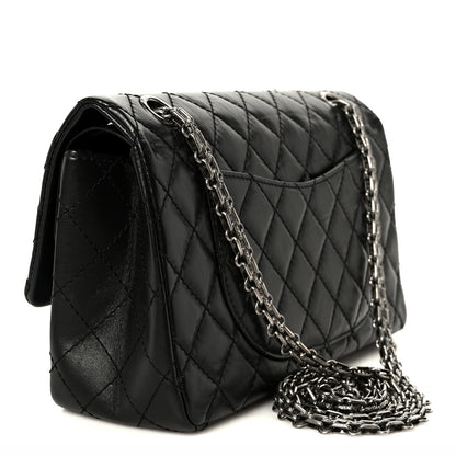 Chanel Aged Calfskin Quilted 2.55 Reissue 225 Flap Black 3 of 10