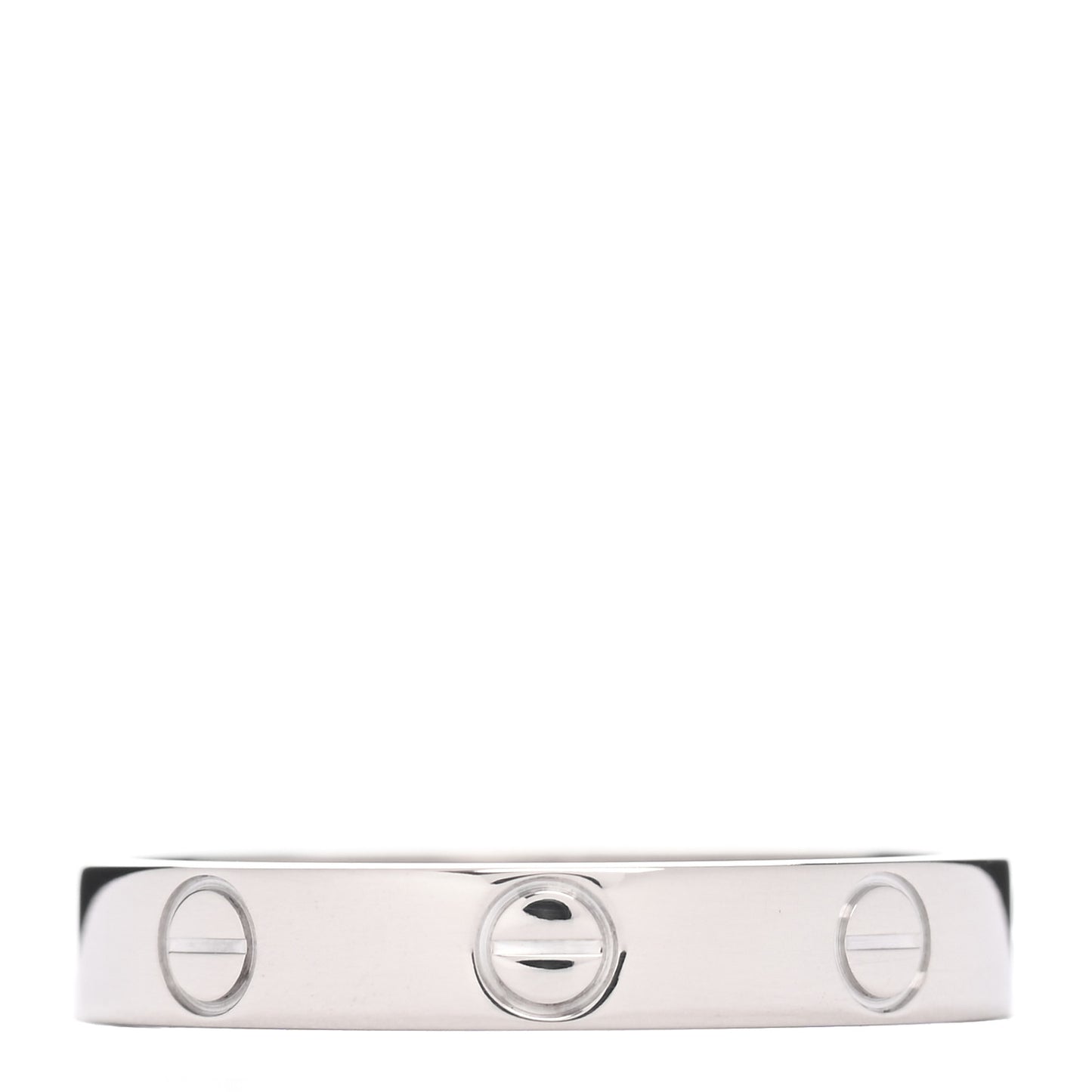 18K White Gold 3.5mm LOVE Wedding Band Ring 56 7.5
