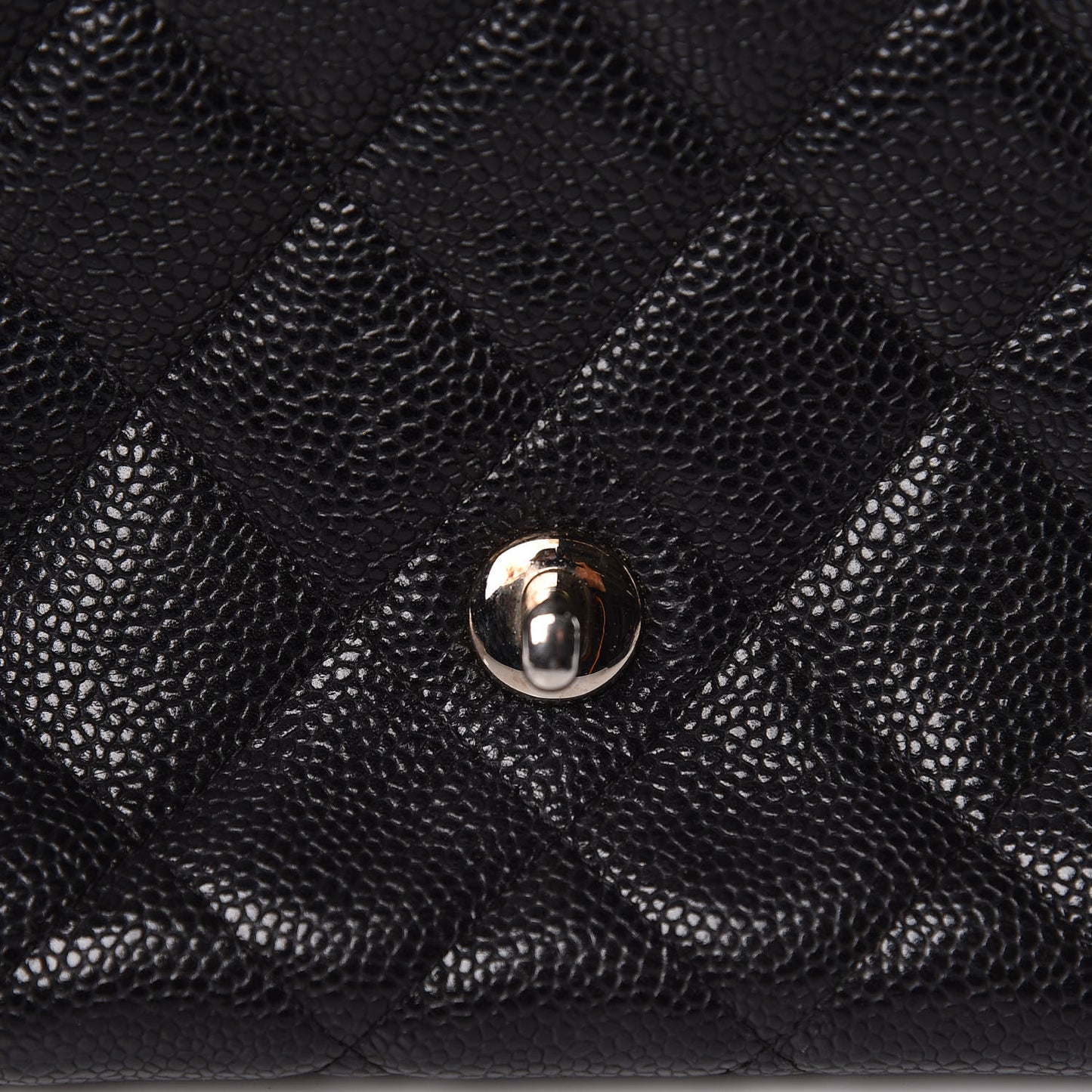 Caviar Quilted Jumbo Single Flap Black