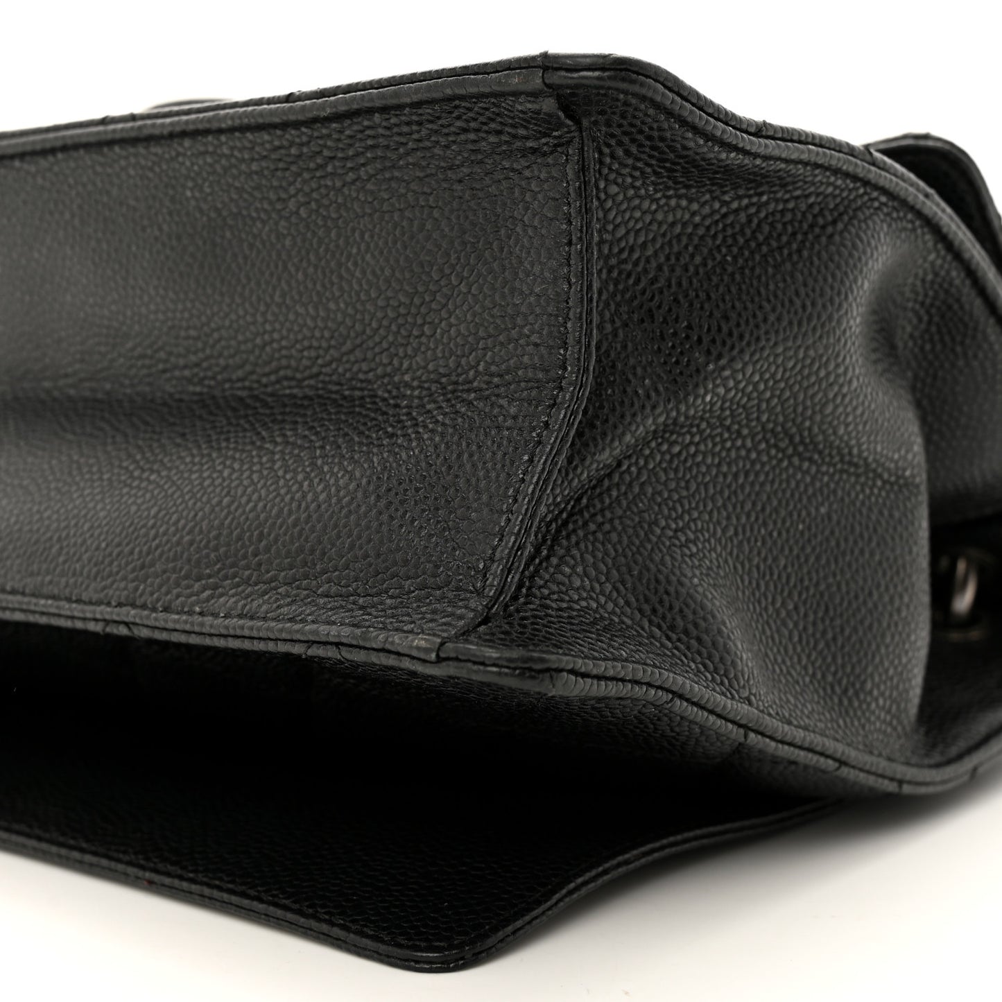 Caviar Quilted Medium Retro Class Flap Black
