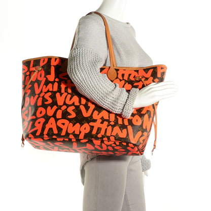 Louis Vuitton Monogram Graffiti Neverfull GM Orange 2 of 7