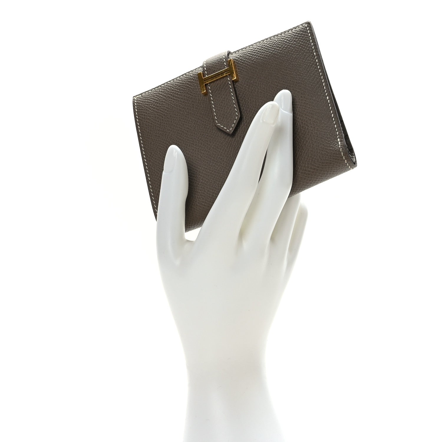 Hermes Epsom Bearn Compact Wallet Etoupe 2 of 8