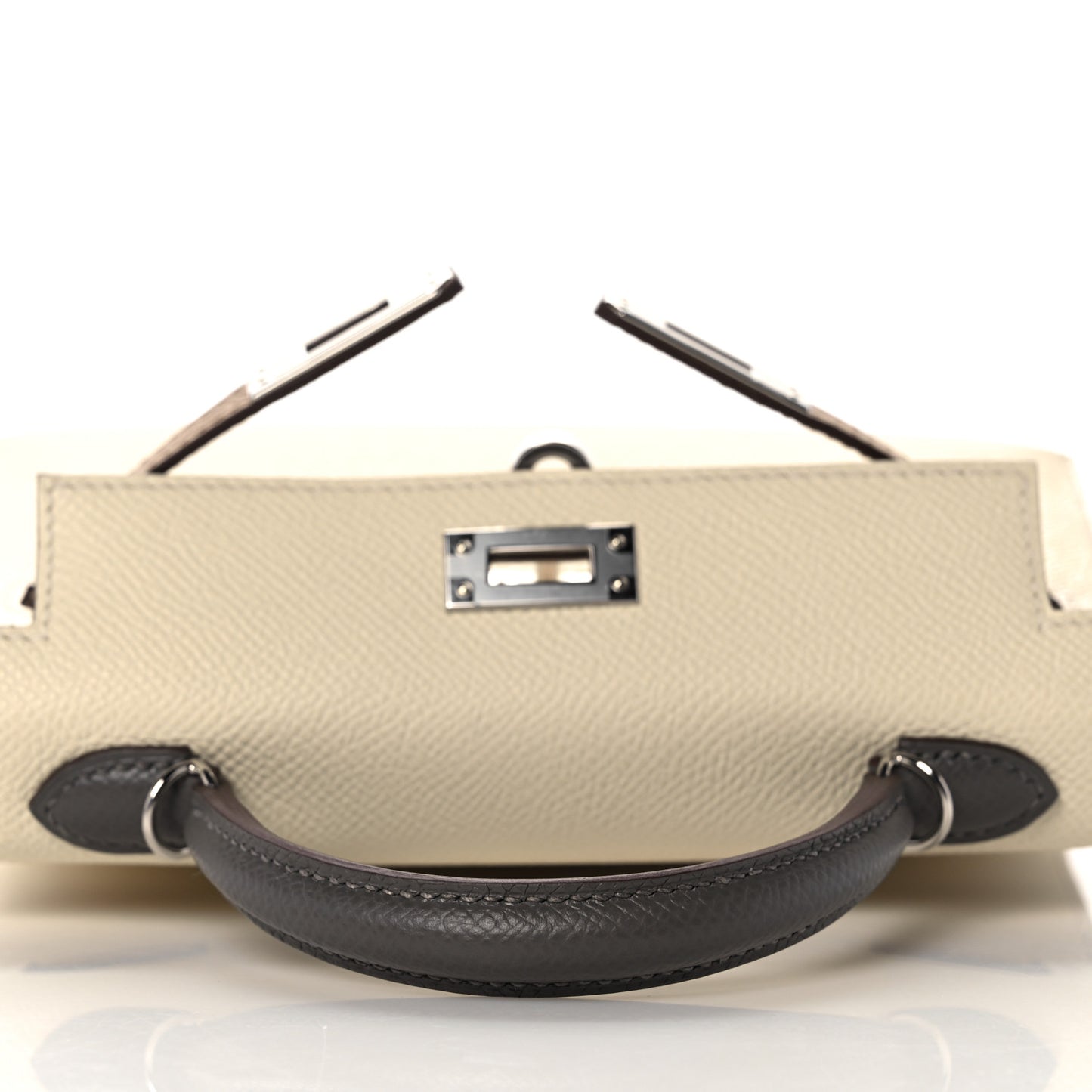 Epsom Mini Kelly Sellier 20 Nata Chai Gris Meyer