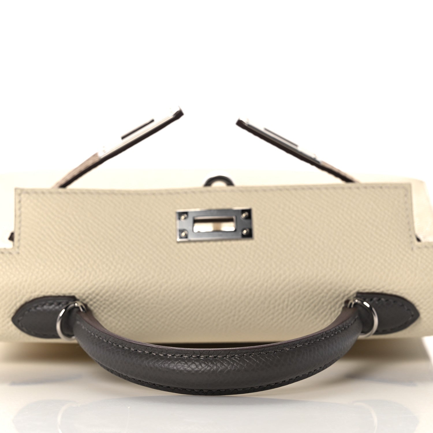 Hermes Epsom Mini Kelly Sellier 20 Nata Chai Gris Meyer 15 of 32