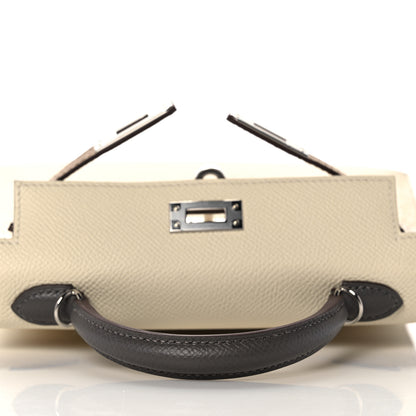 Hermes Epsom Mini Kelly Sellier 20 Nata Chai Gris Meyer 15 of 32