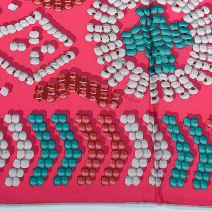 Hermes Silk Twill Kelly En Perles Giant Scarf 140 Rose Canard Gris Perle 4 of 5