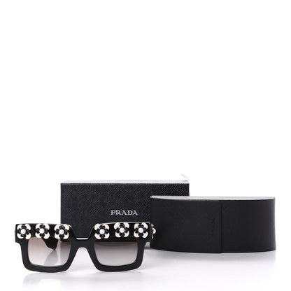 Prada Acetate Flower Poeme Sunglasses SPR25P Black 6 of 6