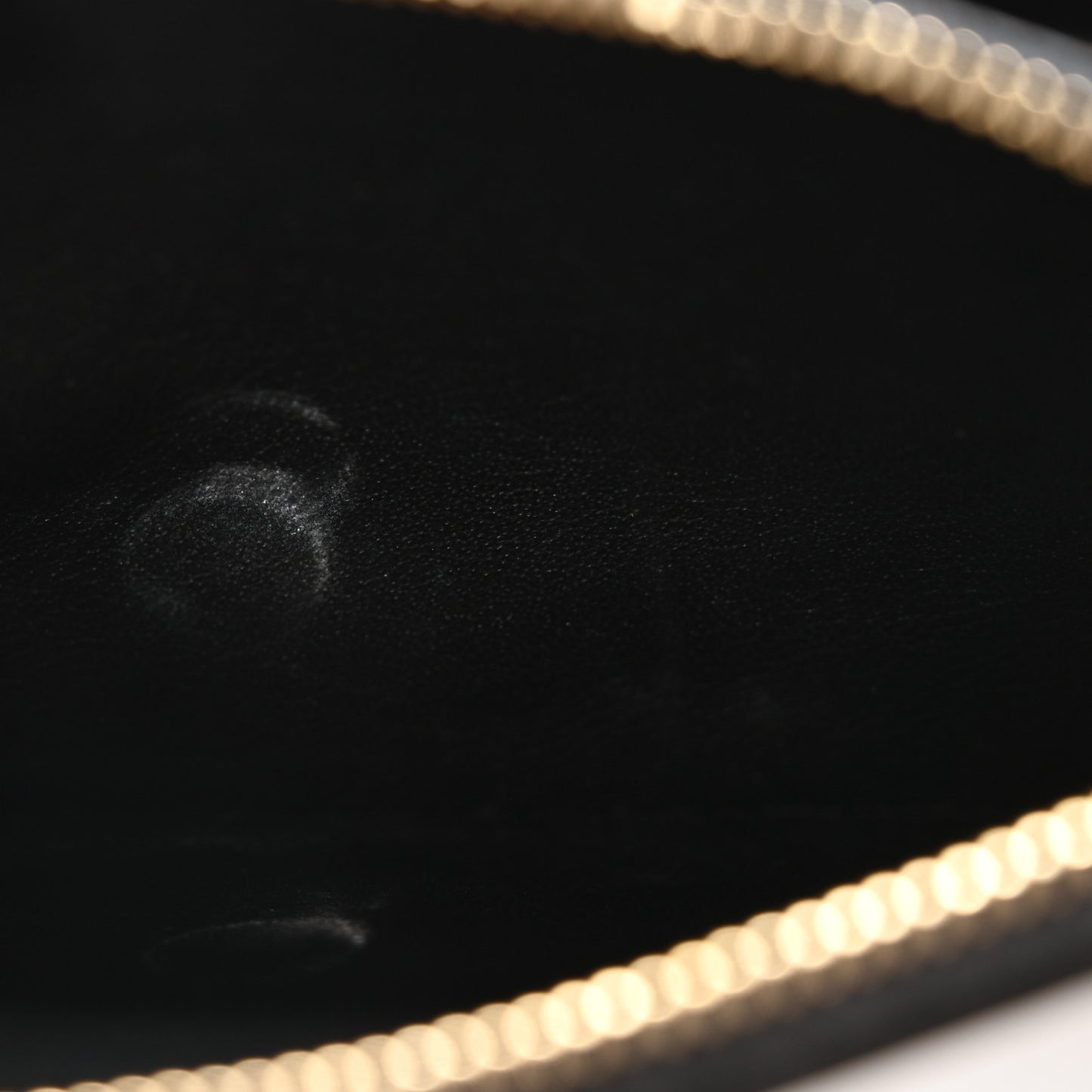 Pony Hair Leopard Print Classic Monogram Kate Tassel Chain Wallet Black