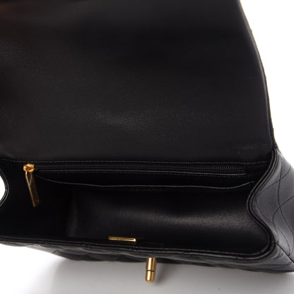 Chanel Lambskin Quilted Mini Top Handle Rectangular Flap Black 5 of 11