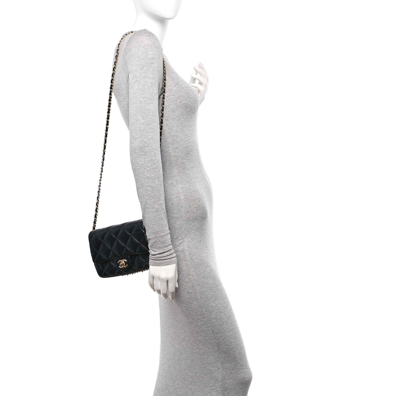 Chanel Lambskin Quilted CC Small Dynasty Flap Black 2 of 11