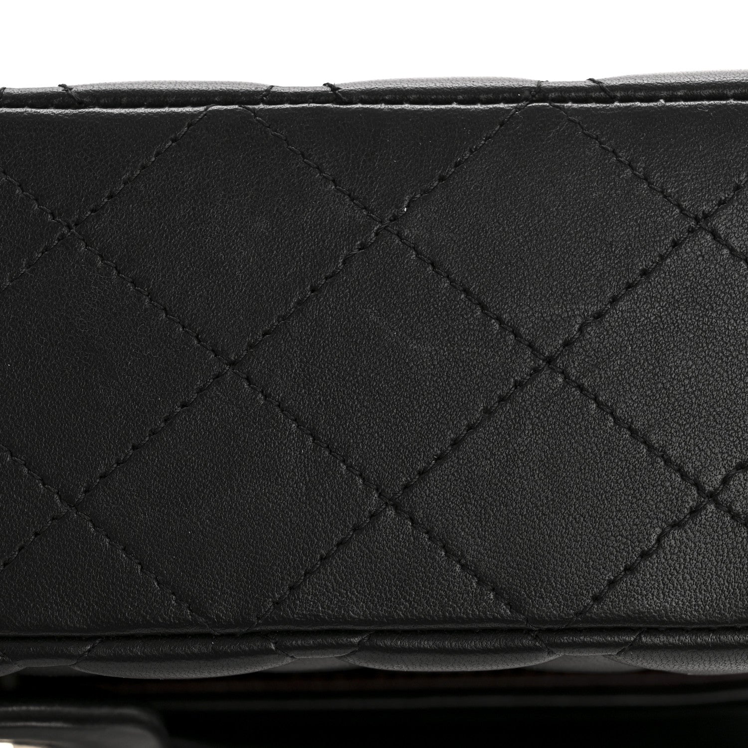 Chanel Lambskin Quilted Medium Double Flap Black 14 of 14