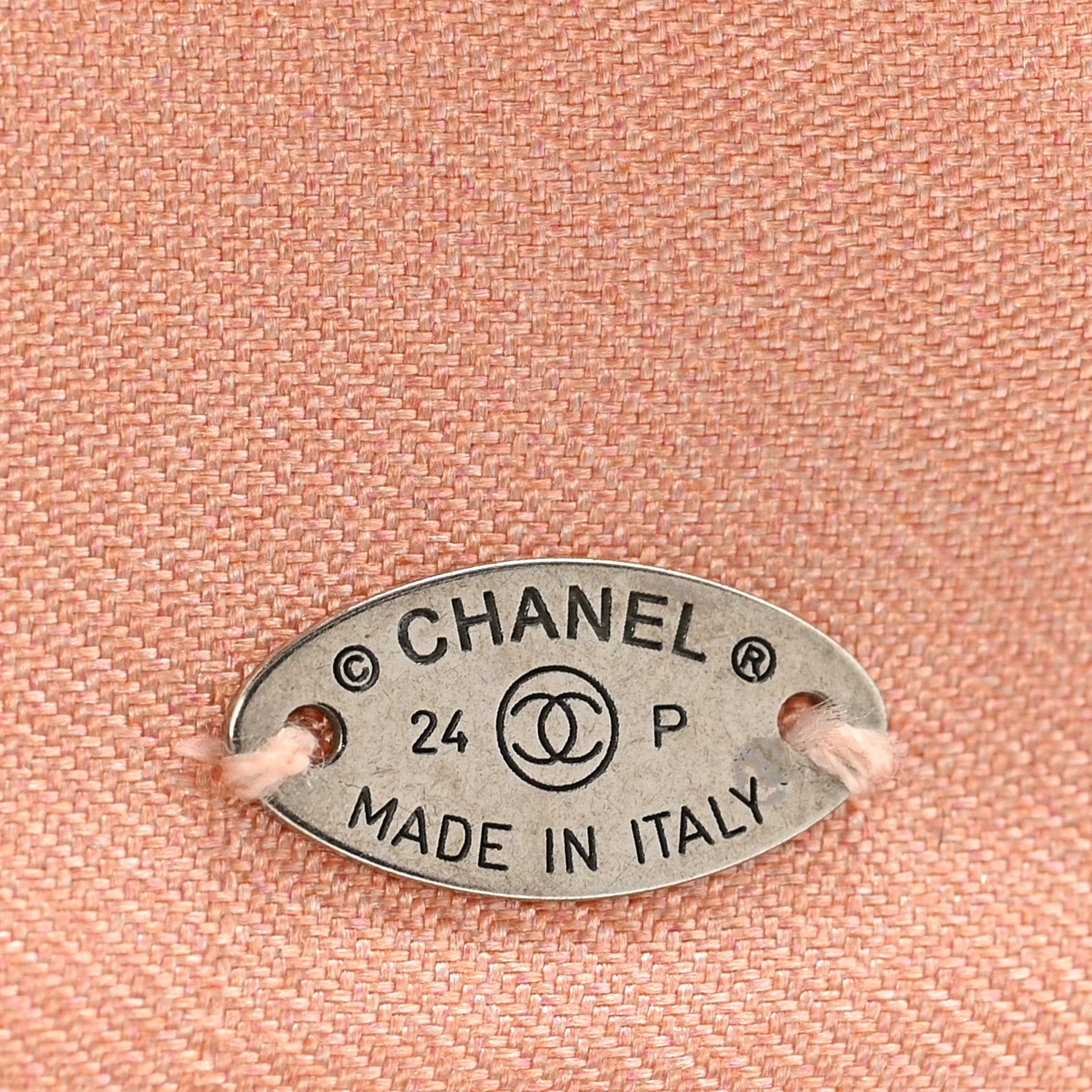 Chanel Silk Bow CC Hair Clip Pink Black 3 of 4