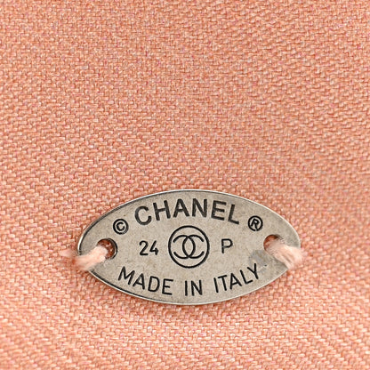 Chanel Silk Bow CC Hair Clip Pink Black 3 of 4