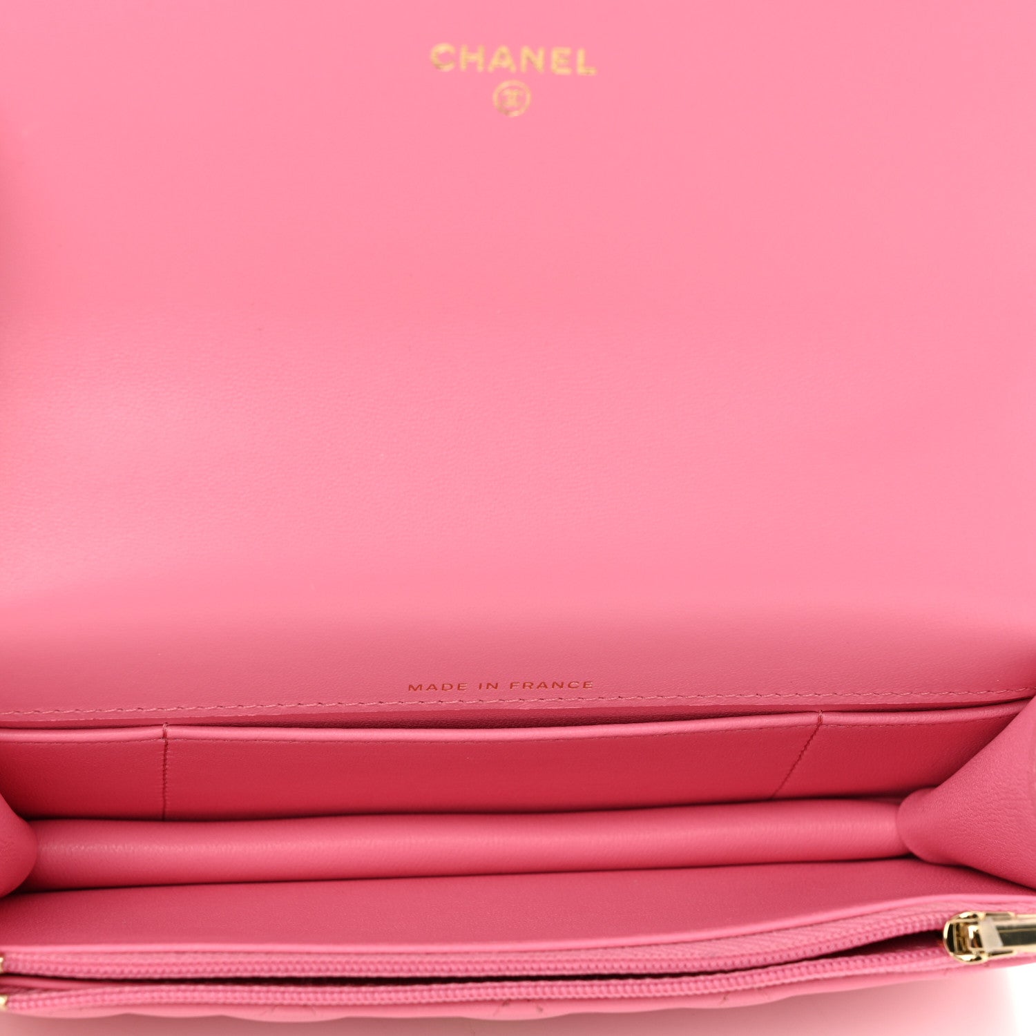 Chanel Lambskin Quilted Flap Phone Holder With Chain Pink 5 of 12