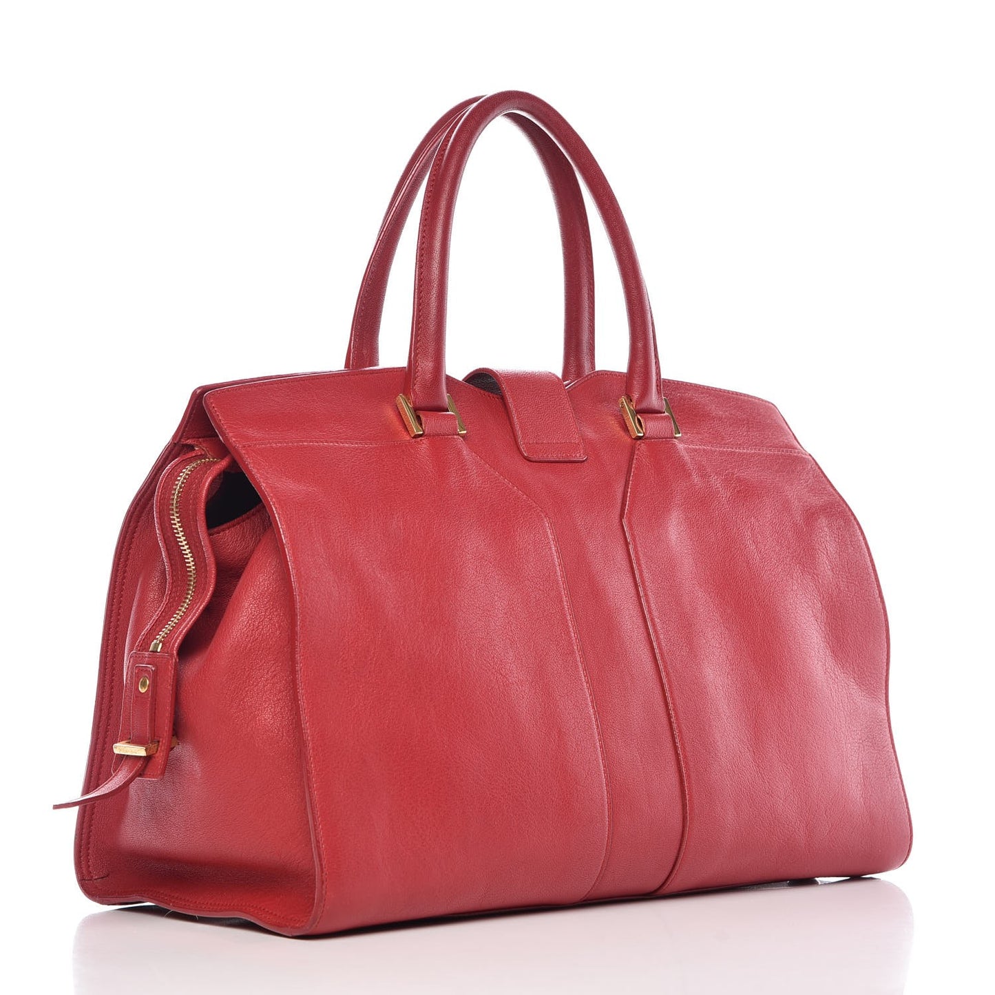 Sheepskin Medium Cabas ChYc Rouge Orient