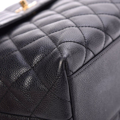 Chanel Caviar Quilted Jumbo Kelly Flap Black 11 of 16