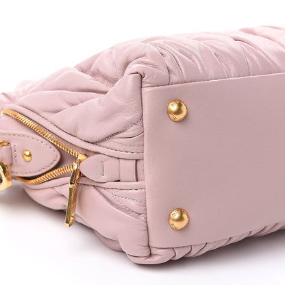 Miu Miu Nappa Matelasse Bauletto Top Handle Opale 8 of 9